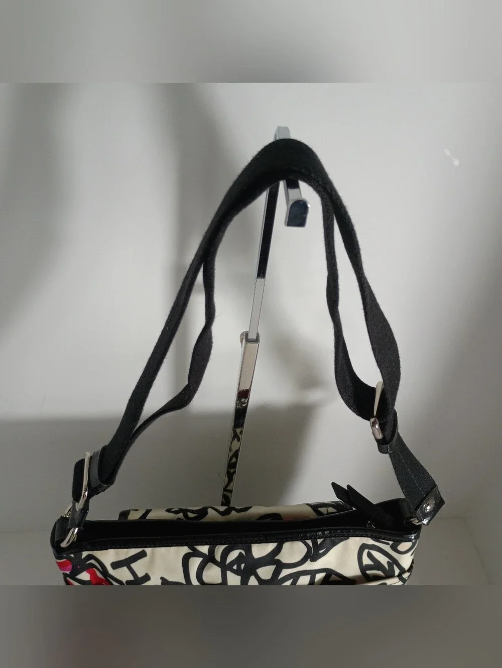 COACH DAISY FLORAL GRAFFITI CROSS BODY PURSE W MATCHING WALLET - Picture 8 of 17